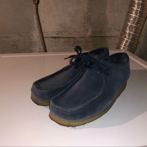 TODD SNYDER Exclusive Blue Suede Clark Wallabees
